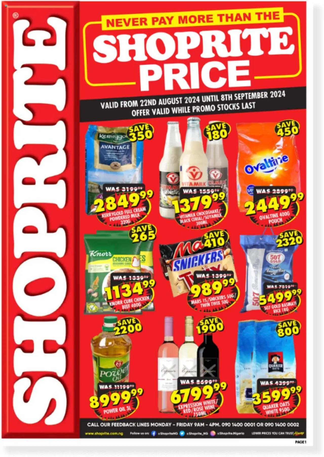  Shoprite Catalogue (27/08/2024) - special deals - Page 1