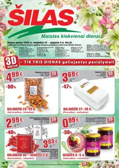 Šilas parduotuvės leidinio Šilas leidinys galiojančio nuo 2026.04.22 peržiūra