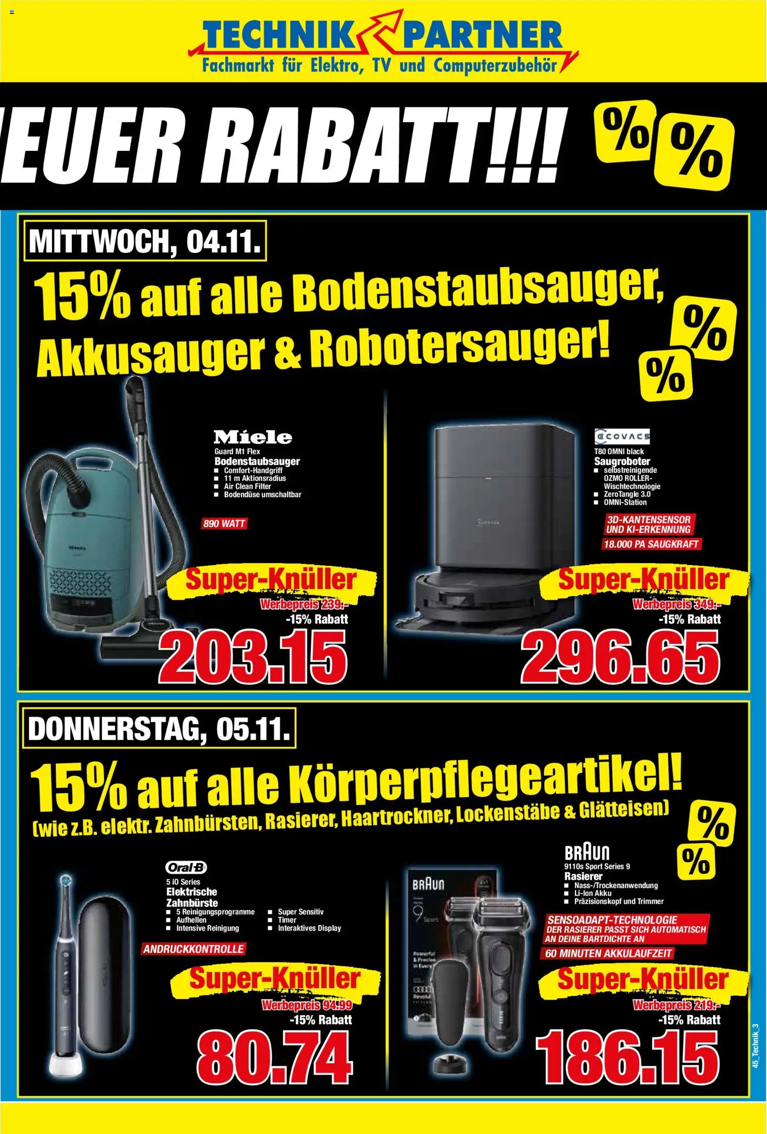 Vorschau von dem Prospekt des Geschäftes HERKULES, gültig ab dem 02.11.2026 - TV, Miele, Glätteisen, Rasierer, Zahnbürste