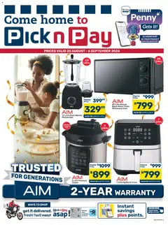 Preview of Pick n Pay flyer valid from 25/08/2026