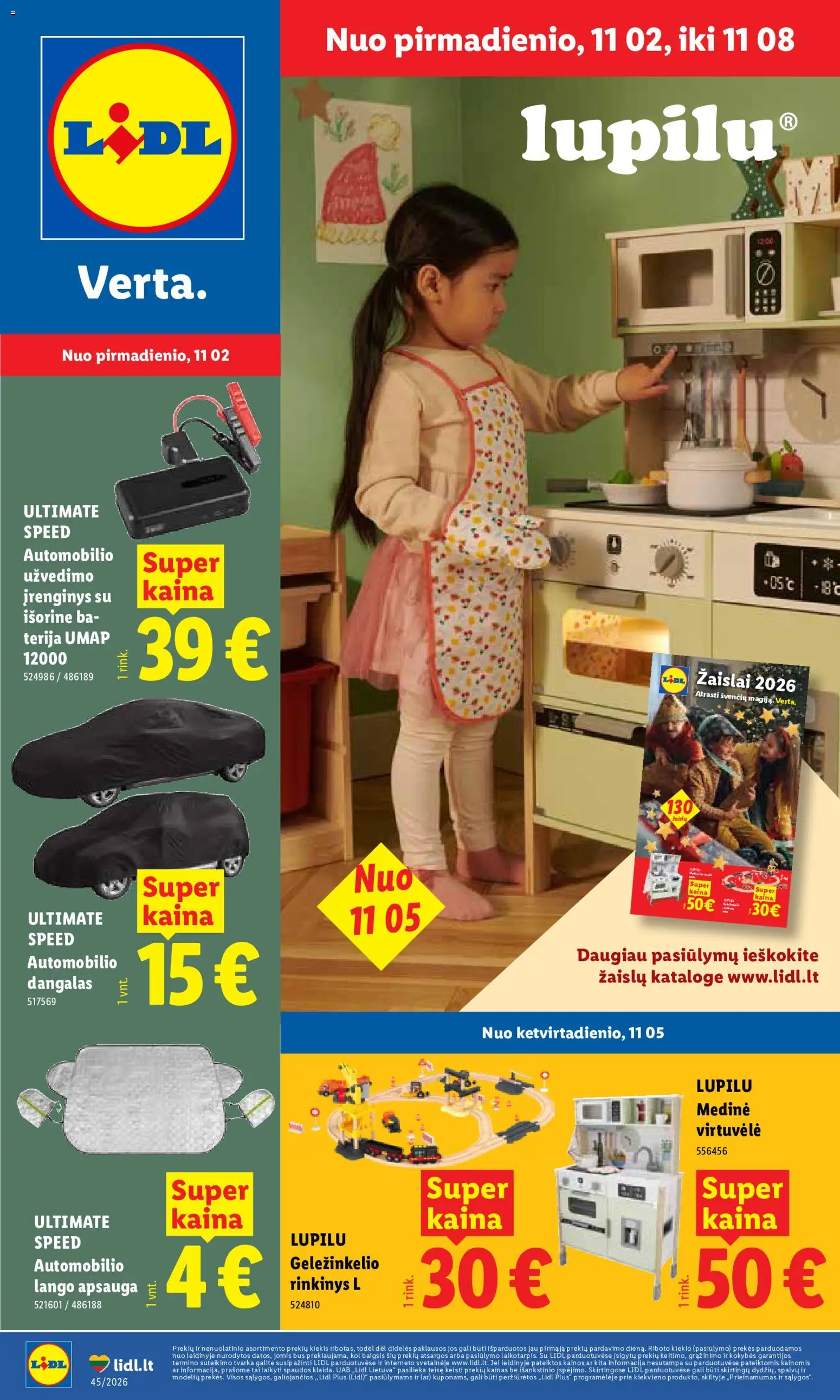LIDL parduotuvės leidinio LIDL leidinys - Ne maisto prekių pasiūlymai galiojančio nuo 2026.11.02 peržiūra