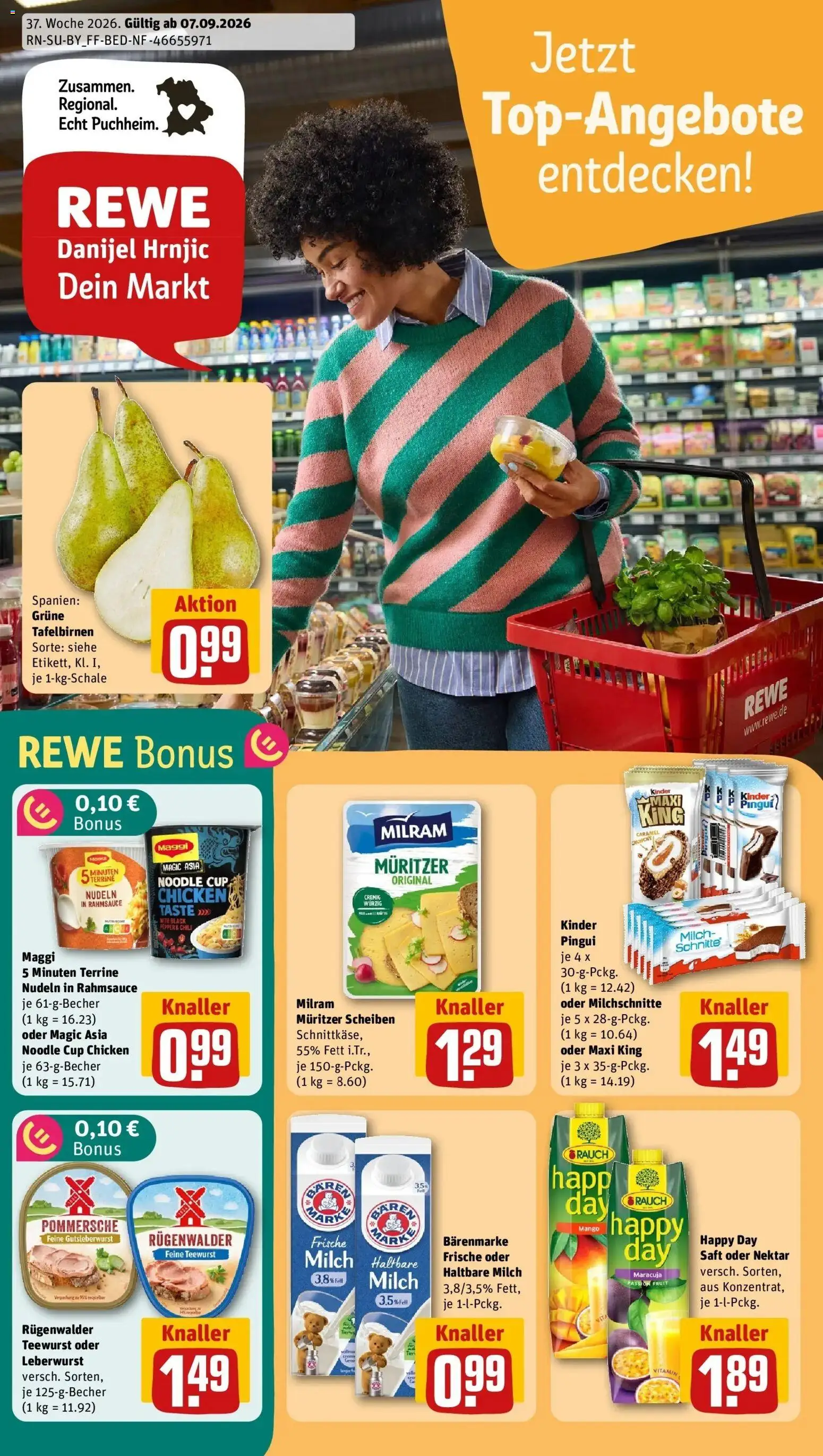 Vorschau von dem Prospekt des Geschäftes Rewe, gültig ab dem 07.09.2026