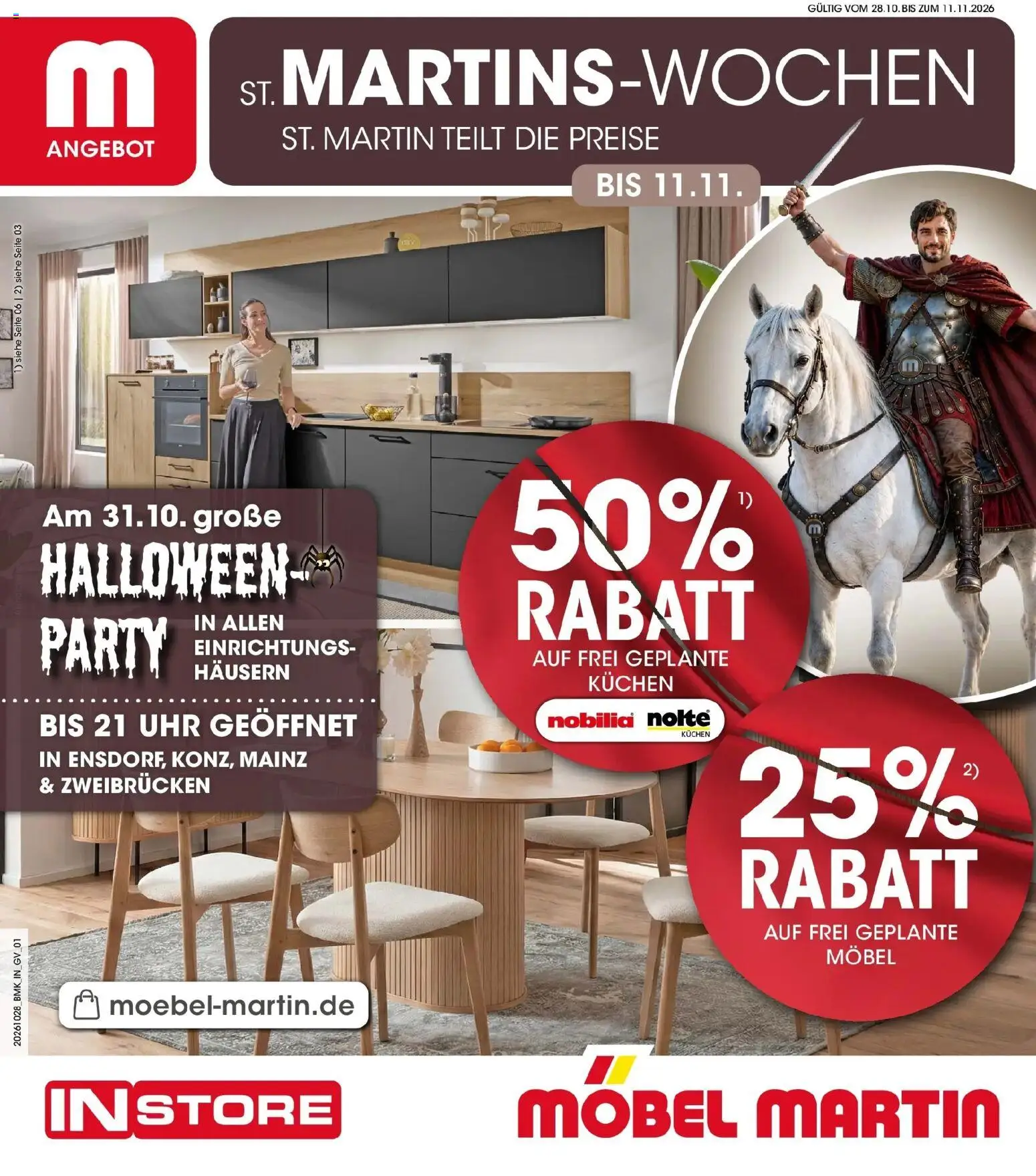 Vorschau von dem Prospekt des Geschäftes Möbel Martin, gültig ab dem 28.10.2026