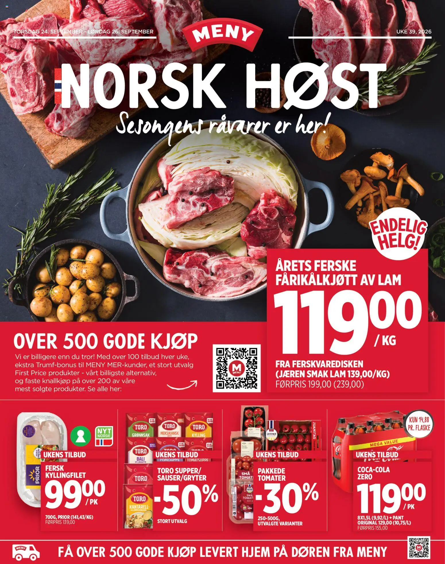 Forhåndsvis Meny kundeavis fra butikk Meny gyldig fra 24/09/2026