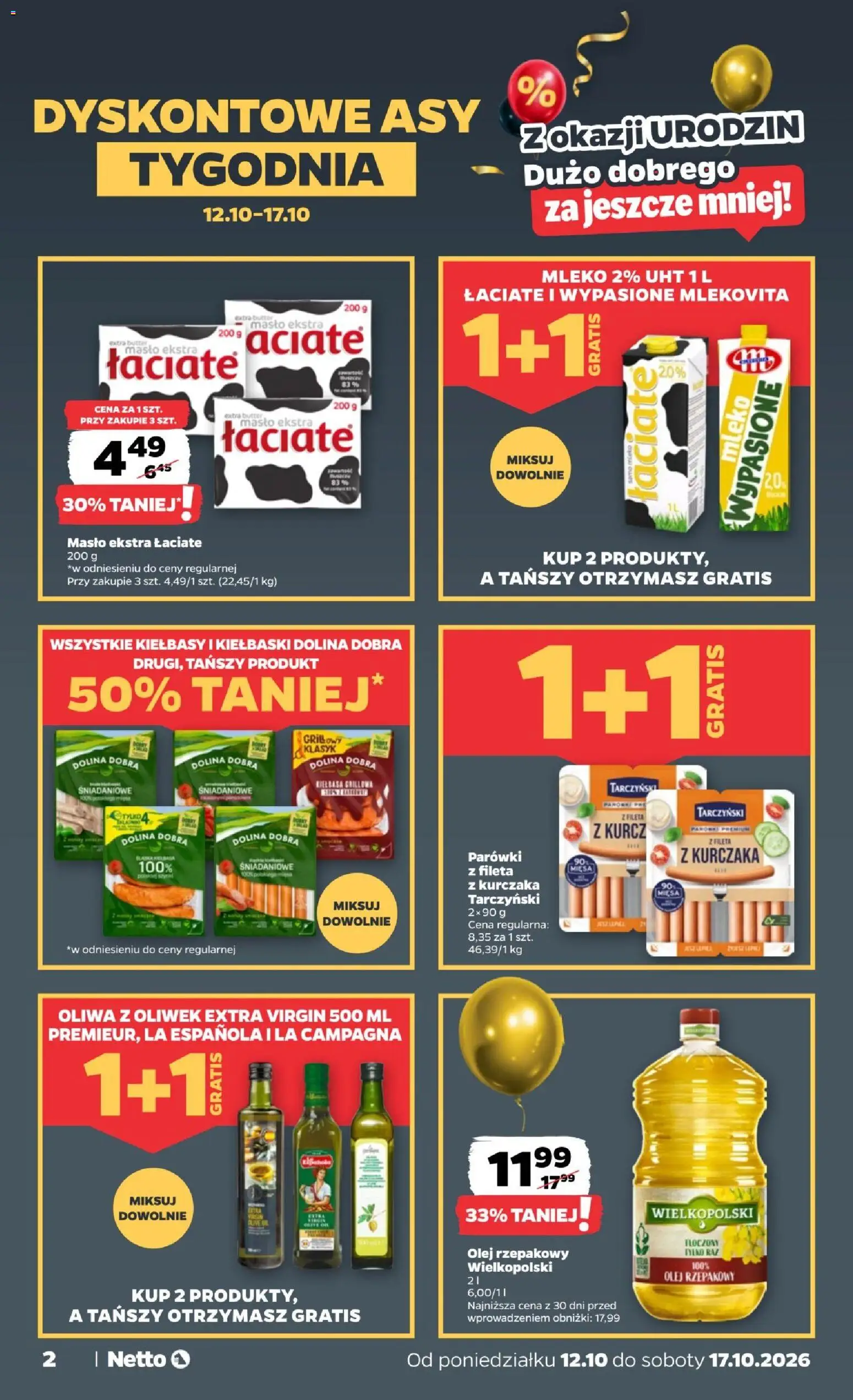 Pogląd gazetki "Netto gazetka od poniedziałku" ze sklepu Netto ważnej od 12.10.2026