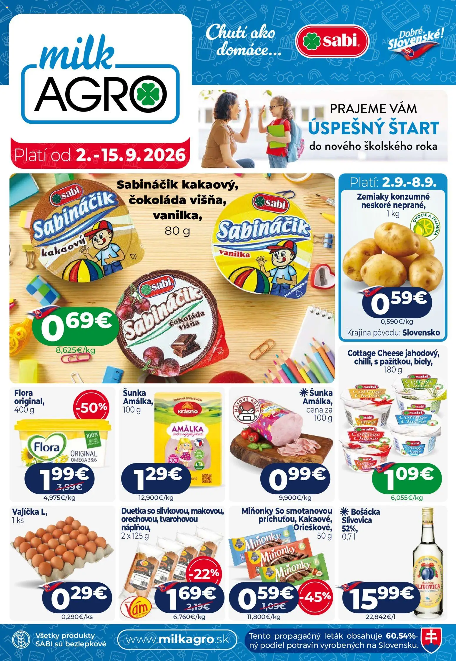 Náhľad Milk Agro letáku platného od 02.09.2026