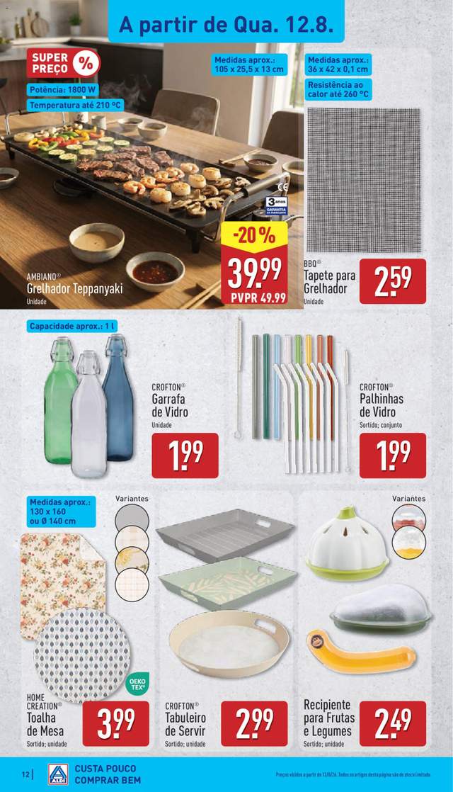 Novo folheto Aldi a partir de 10/08