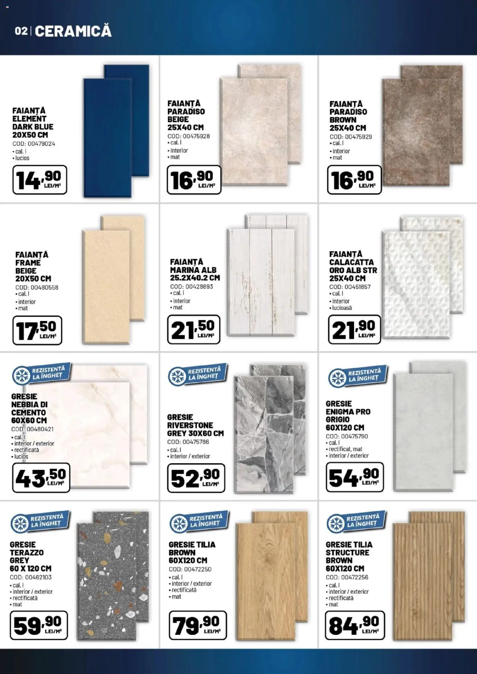 Previzualizarea de cataloage: Ambient Ambient Catalog valabil de la 06.10.2026 - Gresie, Faianță, Grey