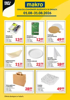 Pogląd gazetki "Makro gazetka - Papstar" ze sklepu Makro ważnej od 01.08.2026