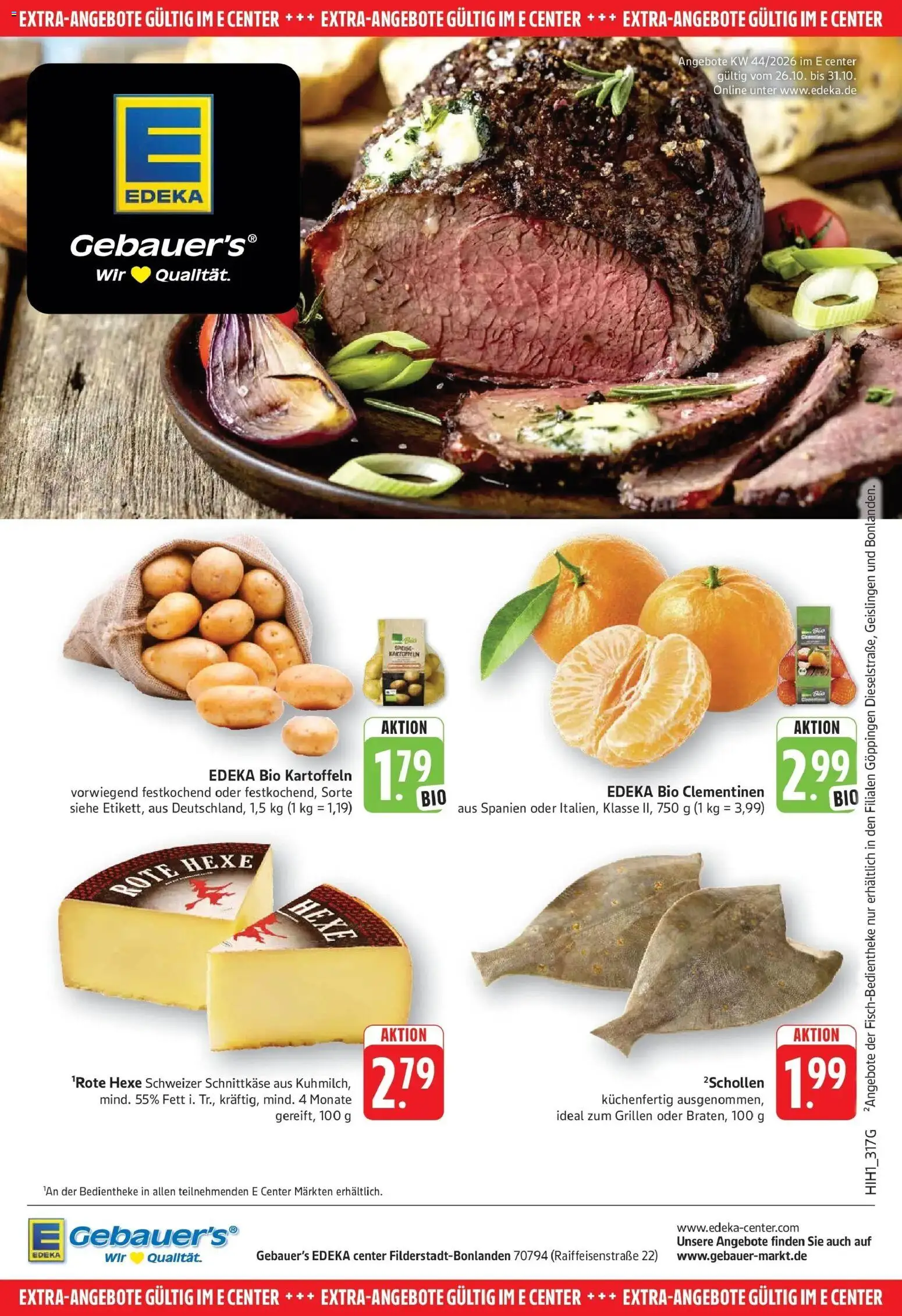 Vorschau von dem Prospekt des Geschäftes Edeka, gültig ab dem 26.10.2026