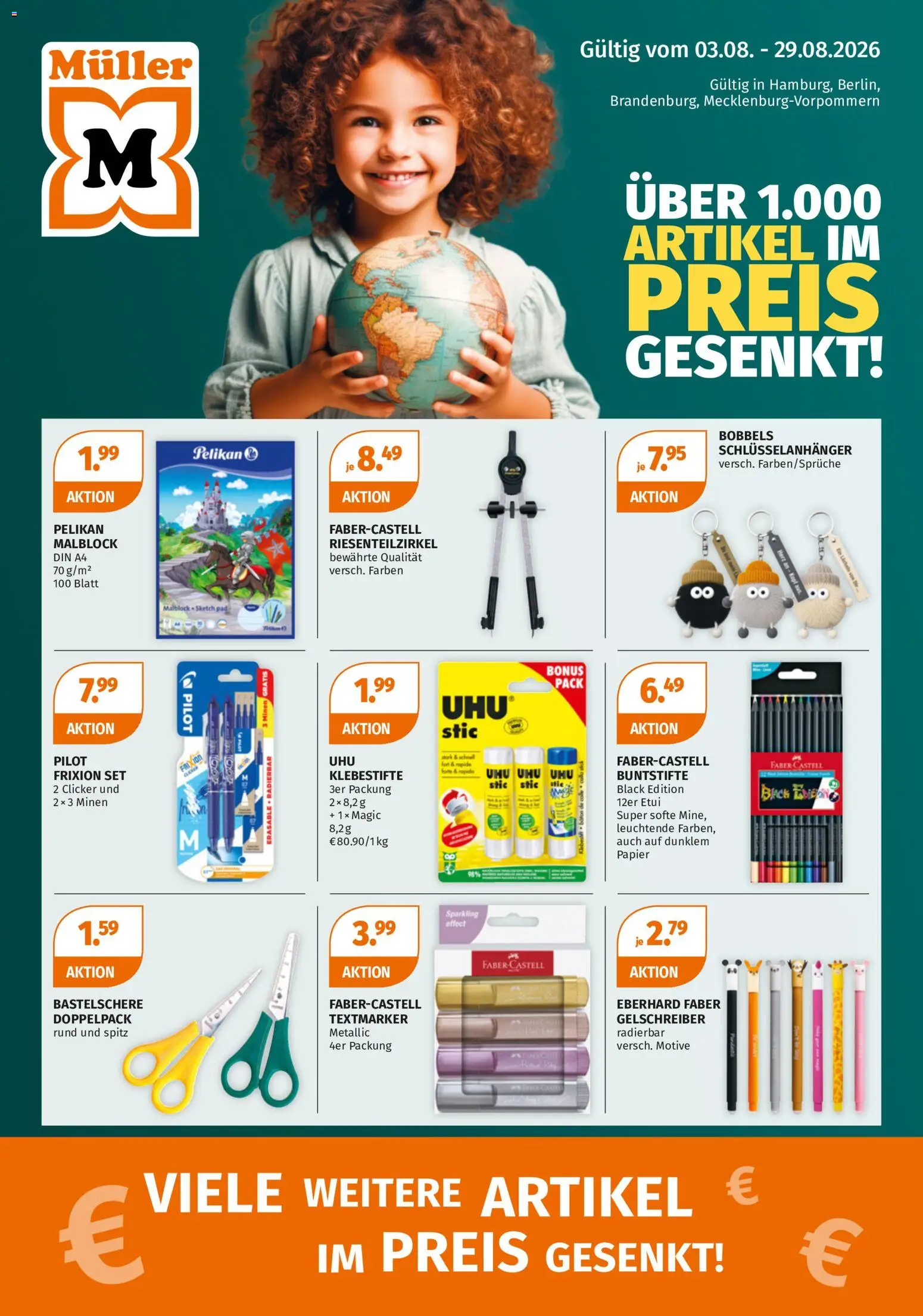 Vorschau von dem Prospekt des Geschäftes Müller, gültig ab dem 03.08.2026