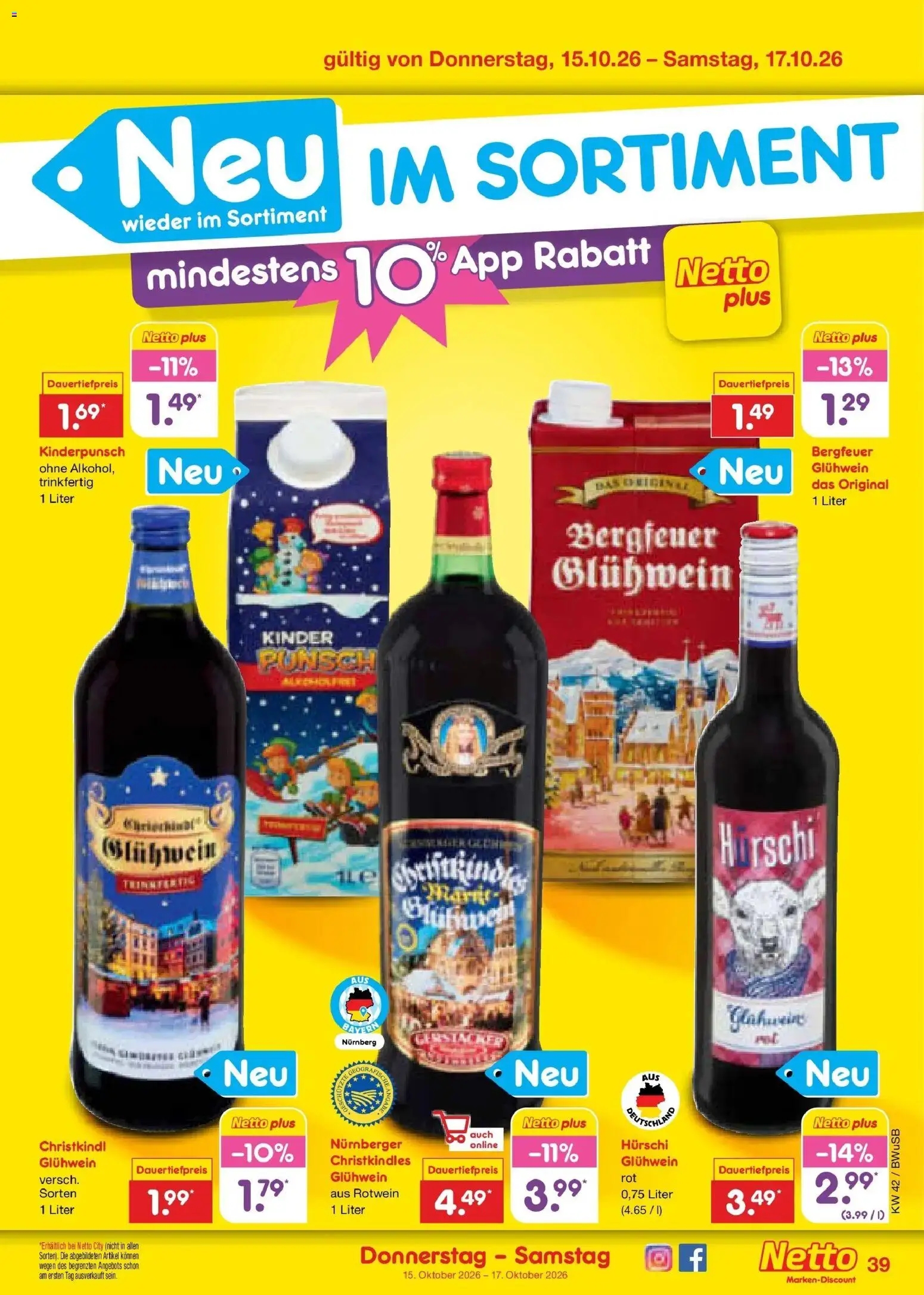 Vorschau von dem Prospekt des Geschäftes Netto Marken-Discount, gültig ab dem 12.10.2026 - Rotwein