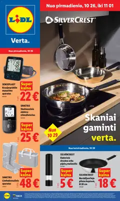 LIDL parduotuvės leidinio LIDL leidinys - Ne maisto prekių pasiūlymai galiojančio nuo 2026.10.26 peržiūra