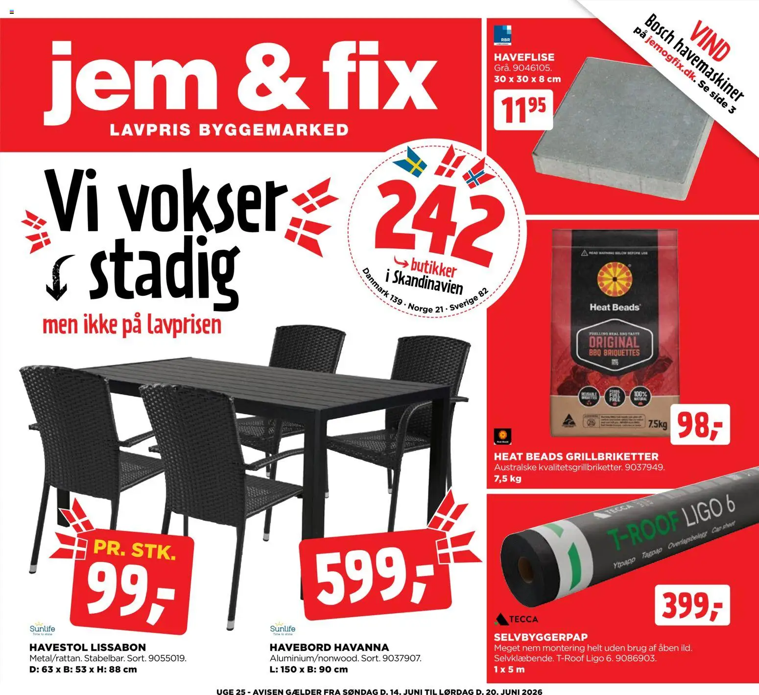 Eksempel på tilbudsavis Jem & fix - Tilbudsavis uge 25 fra butik Jem & fix gyldig fra 14/06/2026