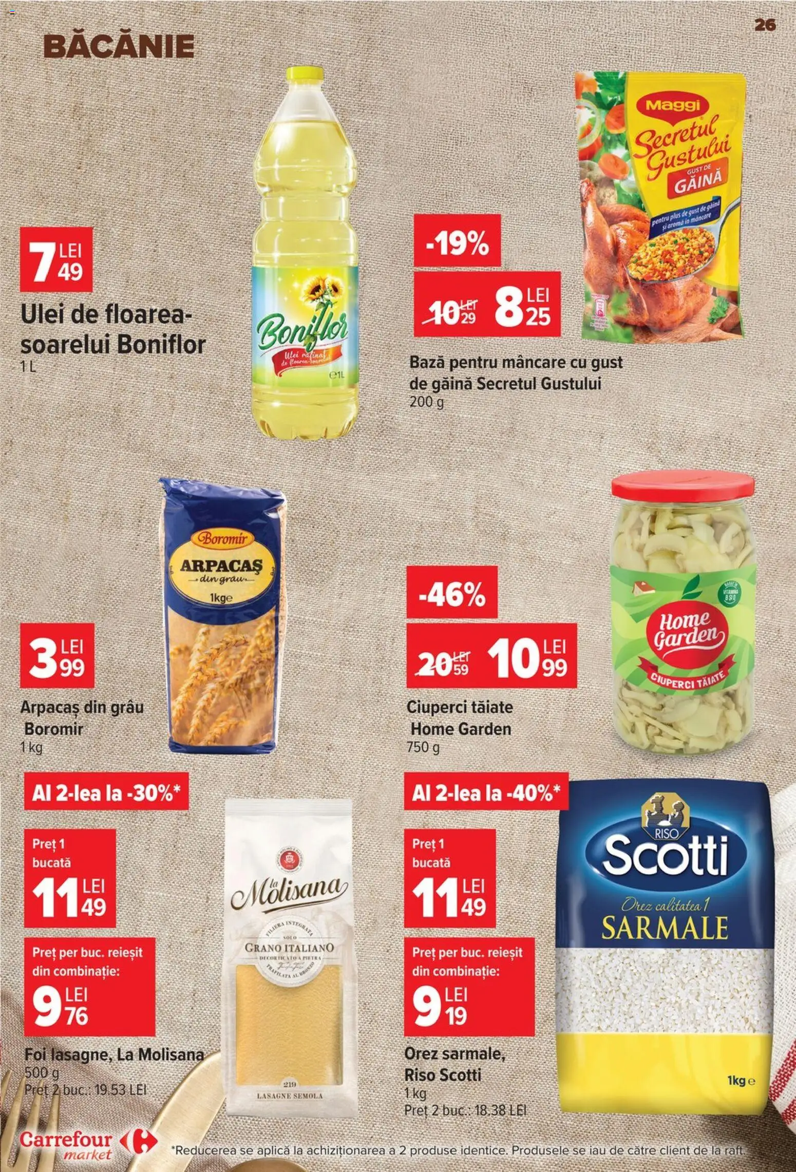 Previzualizarea de cataloage: Carrefour Carrefour Catalog Market valabil de la 28.10.2026 - Ulei, Ciuperci, Orez, Plus, Aplică, La Molisana