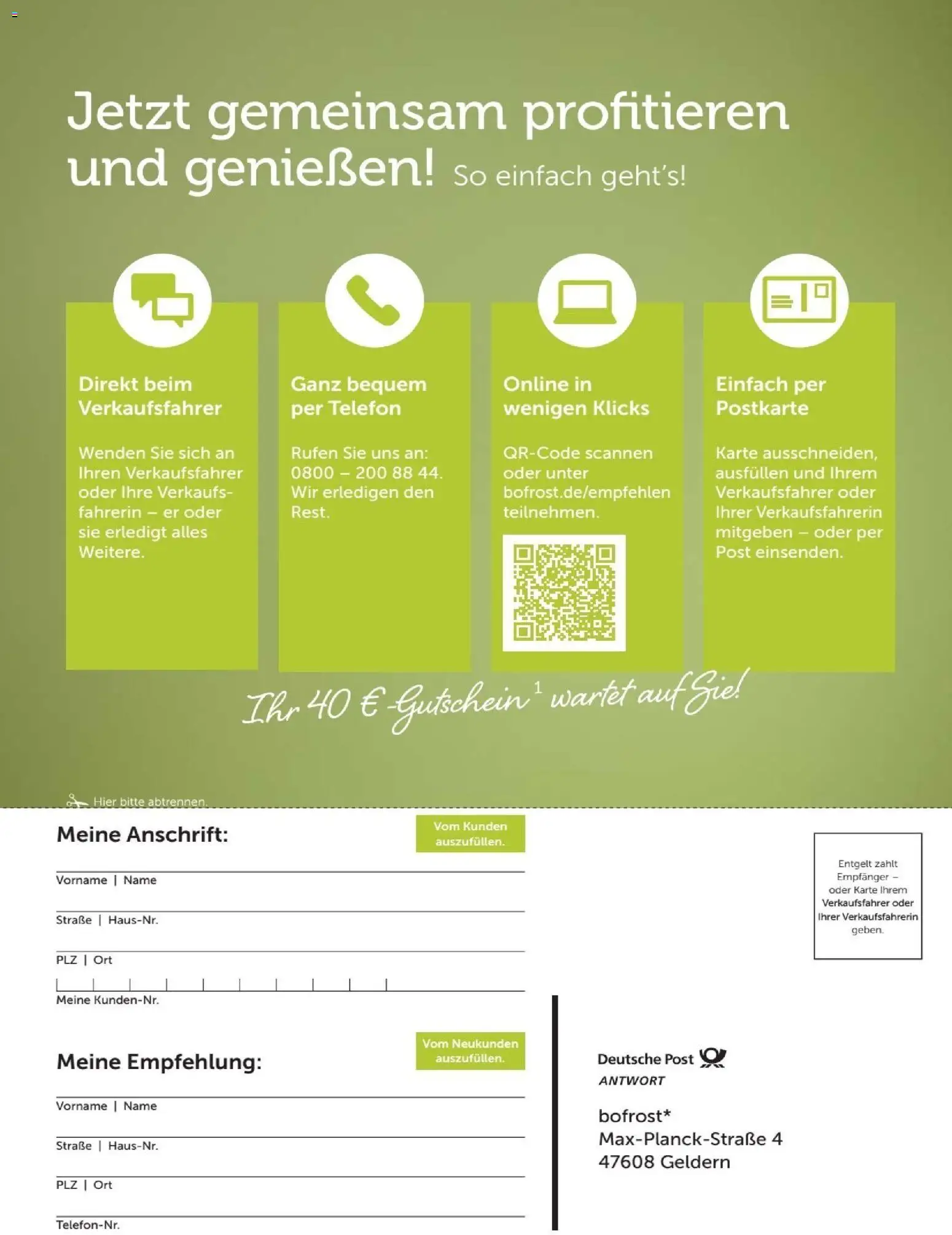 Vorschau von dem Prospekt des Geschäftes Bofrost, gültig ab dem 07.09.2026 - Telefon
