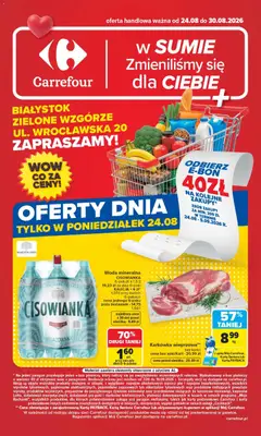 Pogląd gazetki "Carrefour gazetka - Białystok" ze sklepu Carrefour ważnej od 24.08.2026