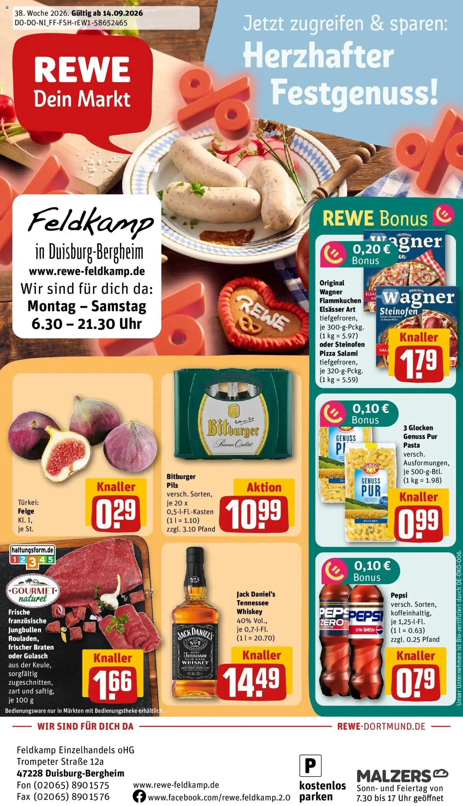 Vorschau von dem Prospekt des Geschäftes Rewe, gültig ab dem 14.09.2026