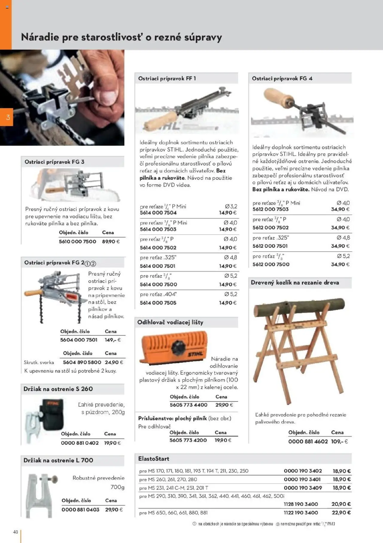 Náhľad STIHL letáku platného od 29.09.2025 - Stôl, Náradie