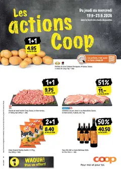 Vorschau des Merkblatts Coop aktionen FR vom Shop Coop gültig von 17.09.2026 bis 23.09.2026