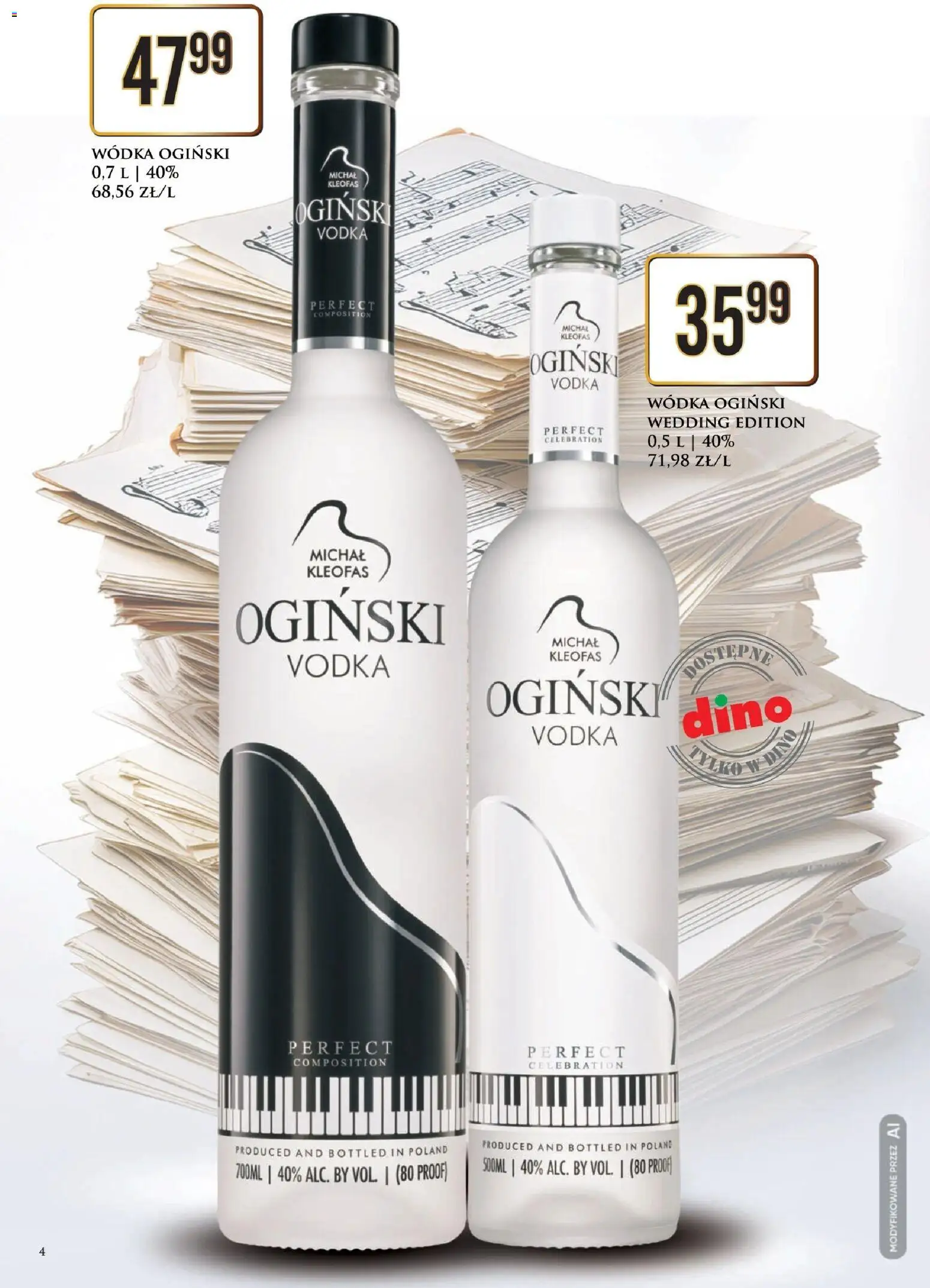 Pogląd gazetki "Dino gazetka - Katalog alkoholowy" ze sklepu Dino ważnej od 19.10.2026 - Wódka, Ogiński, Vodka, Wódka Ogiński