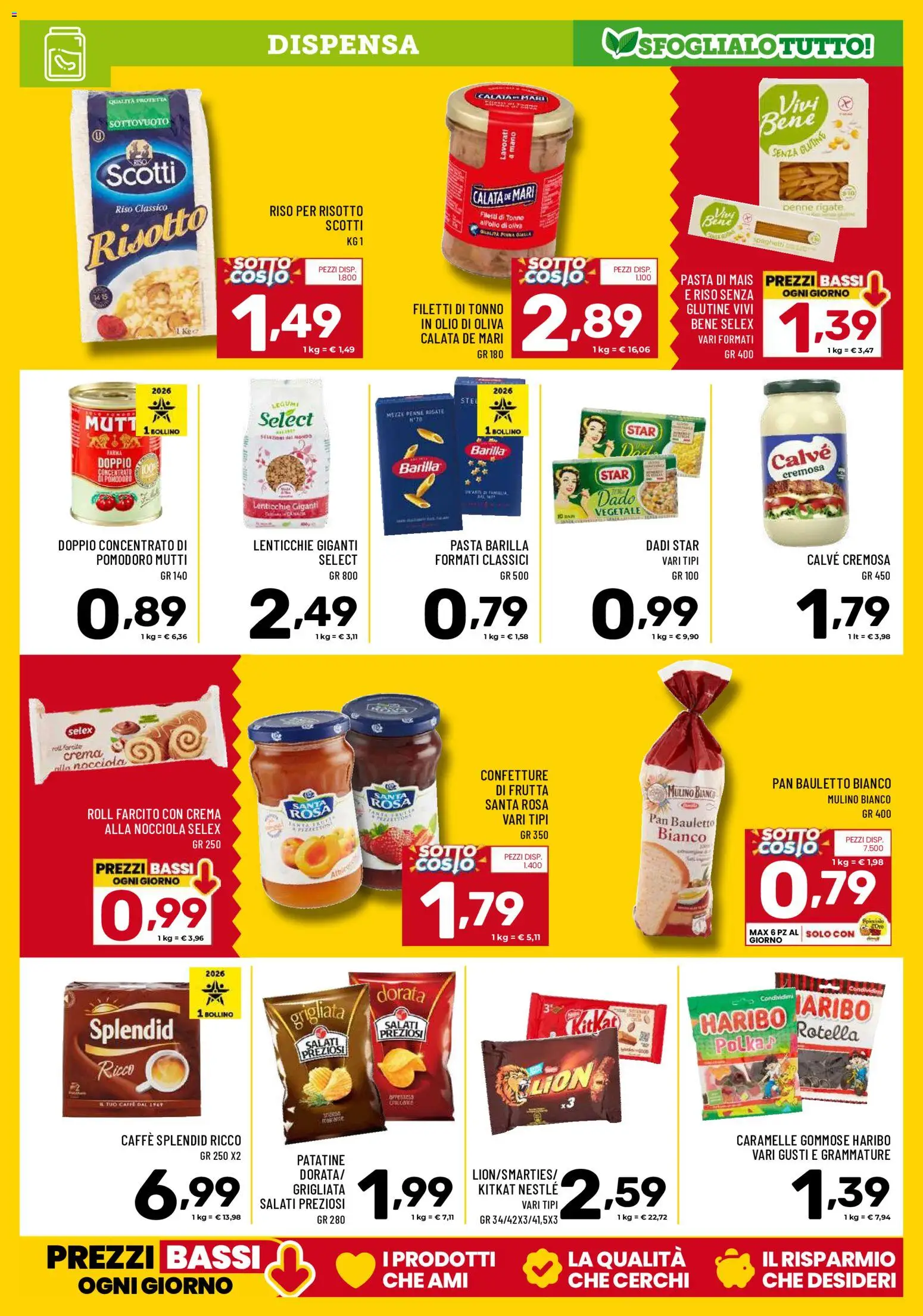 Anteprima dell'opuscolo Il Centesimo volantino dal negozio Il Centesimo valido da 23/10/2026 - Pasta, Olio di Oliva, Frutta, Spaghetti, Olio, Penne, Riso, Calamari