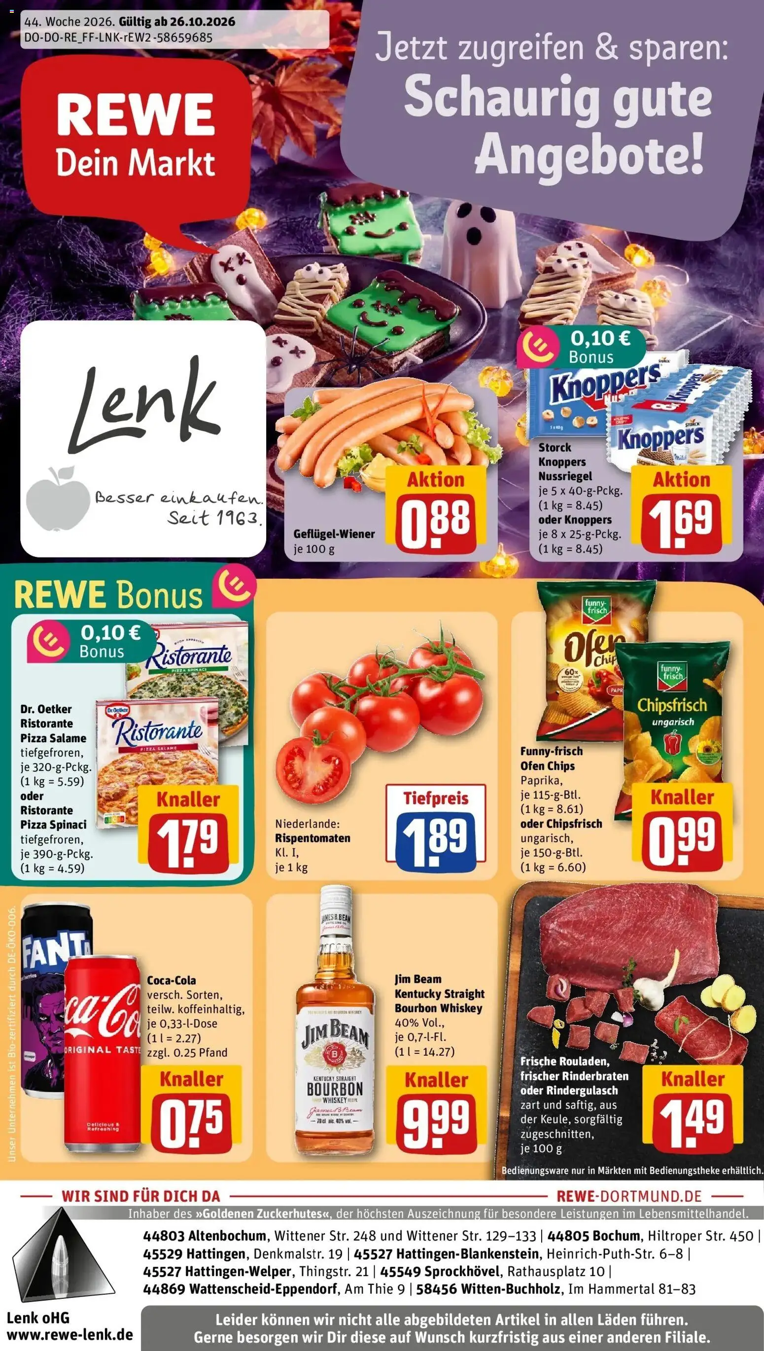Vorschau von dem Prospekt des Geschäftes Rewe, gültig ab dem 26.10.2026