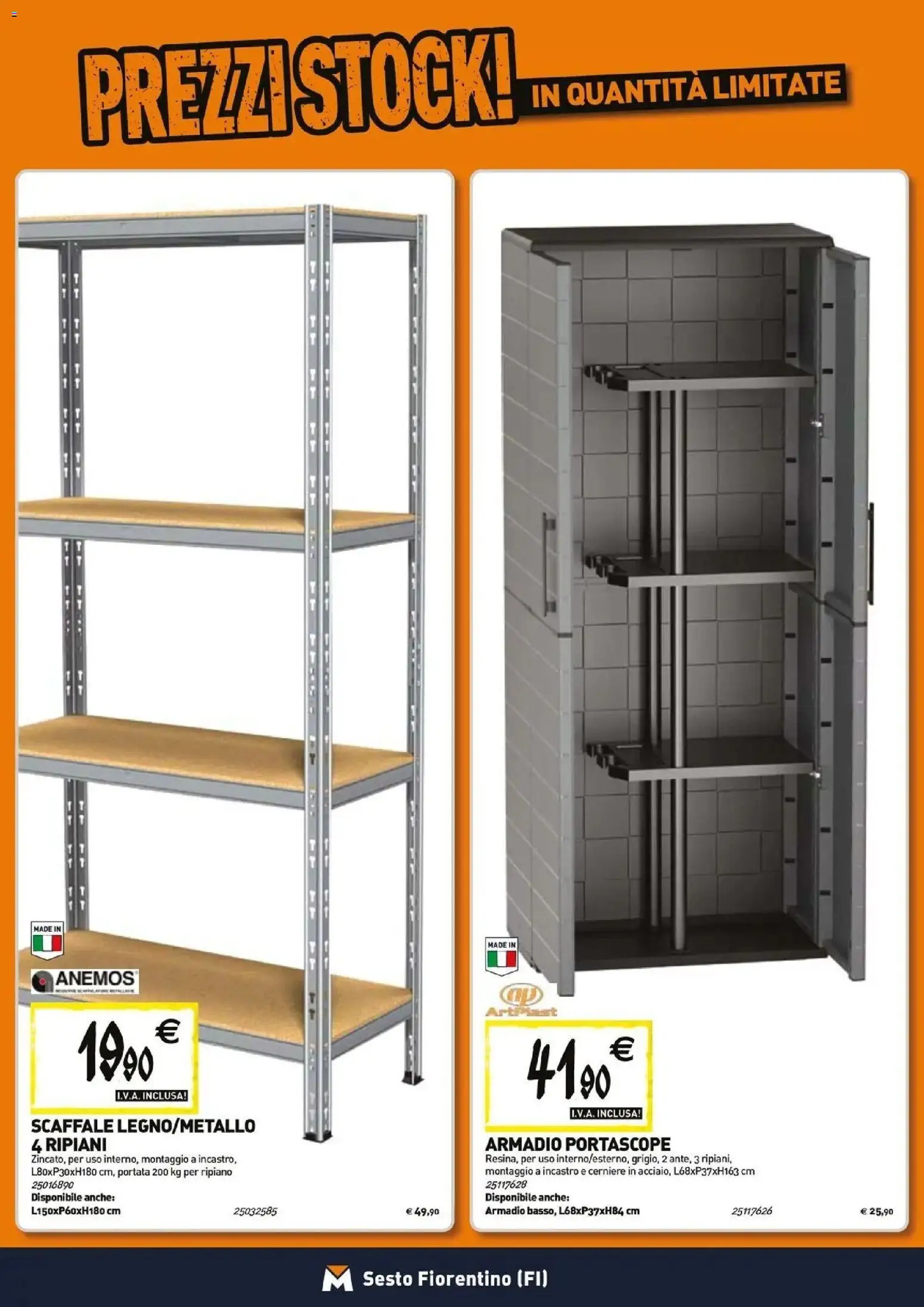 Anteprima dell'opuscolo TECNOMAT catalogo Sesto Fiorentino dal negozio TECNOMAT valido da 27/08/2026 - Armadio, Scaffale, Ripiano