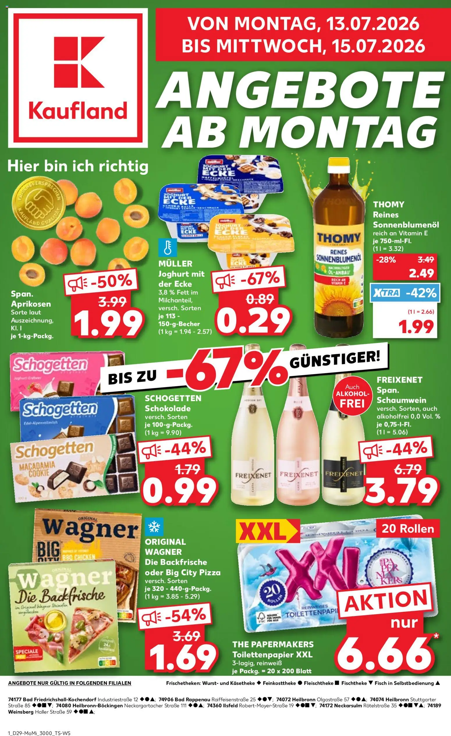 Voorbeeld van Kaufland DE -DE Folder van winkel Kaufland DE geldig vanaf 13-07-2026 - Pizza, Bad