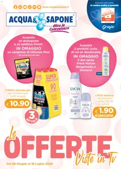 Anteprima dell'opuscolo Acqua e Sapone volantino dal negozio Acqua e Sapone valido da 28/06/2026