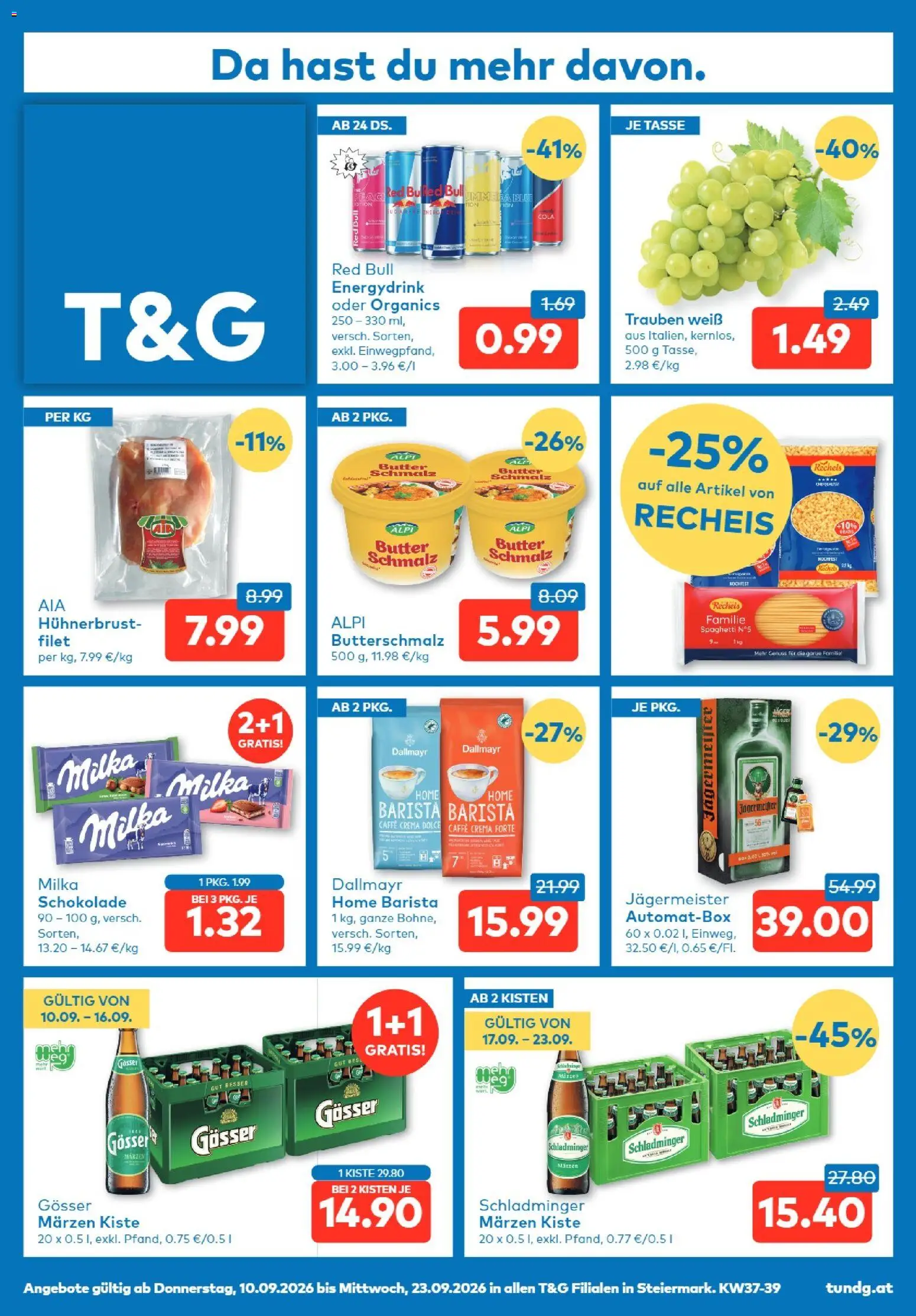 Vorschau der Angebote: T&G T&G Steiermark gültig ab 10.09.2026