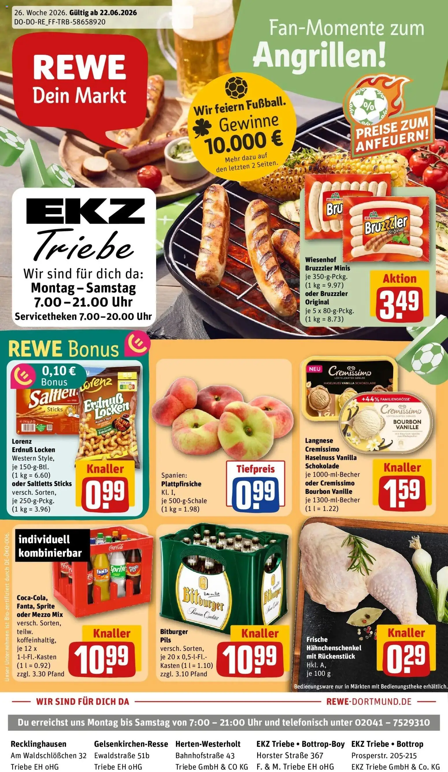 Vorschau von dem Prospekt des Geschäftes Rewe, gültig ab dem 21.06.2026