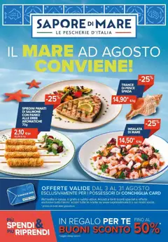 Anteprima dell'opuscolo Sapore di mare volantino Piacenza dal negozio Sapore di mare valido da 03/08/2026