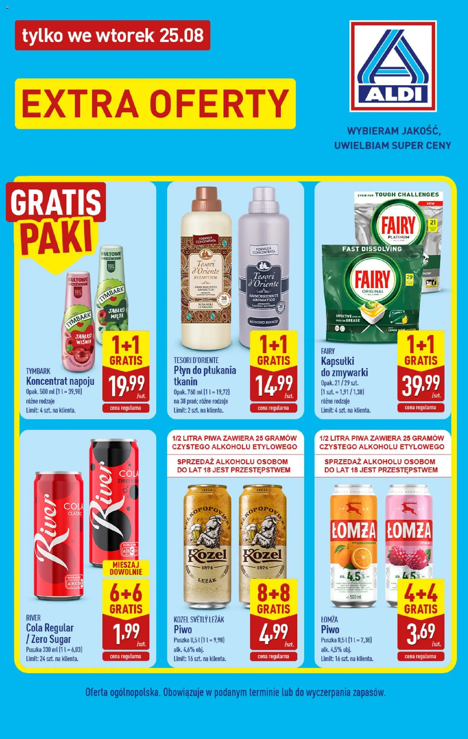 Pogląd gazetki "Aldi gazetka - Extra oferta" ze sklepu Aldi ważnej od 25.08.2026