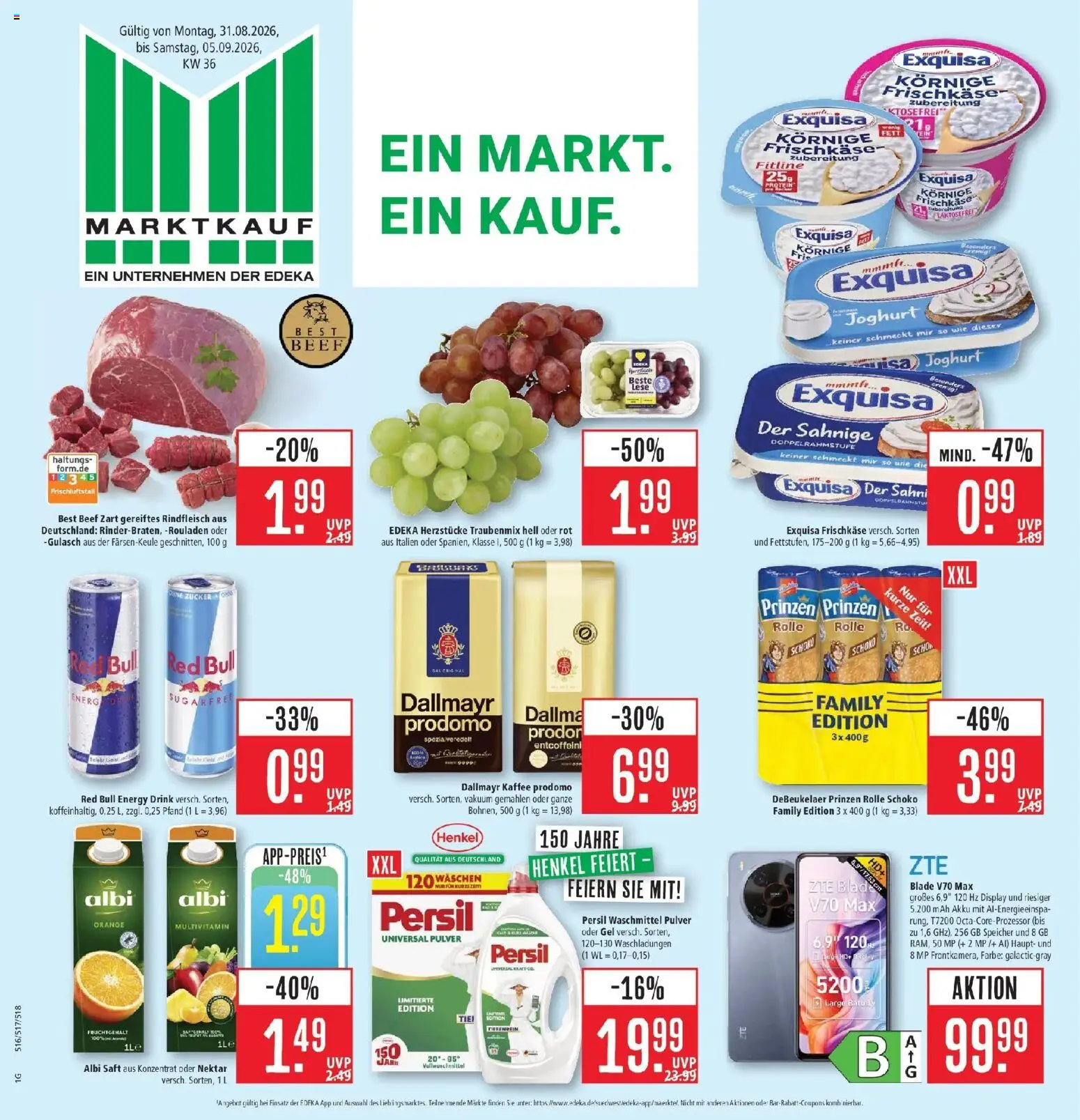 Vorschau von dem Prospekt des Geschäftes Marktkauf, gültig ab dem 31.08.2026