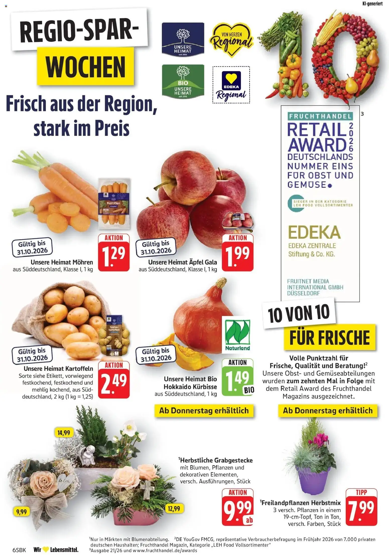 Vorschau von dem Prospekt des Geschäftes Edeka, gültig ab dem 19.10.2026
