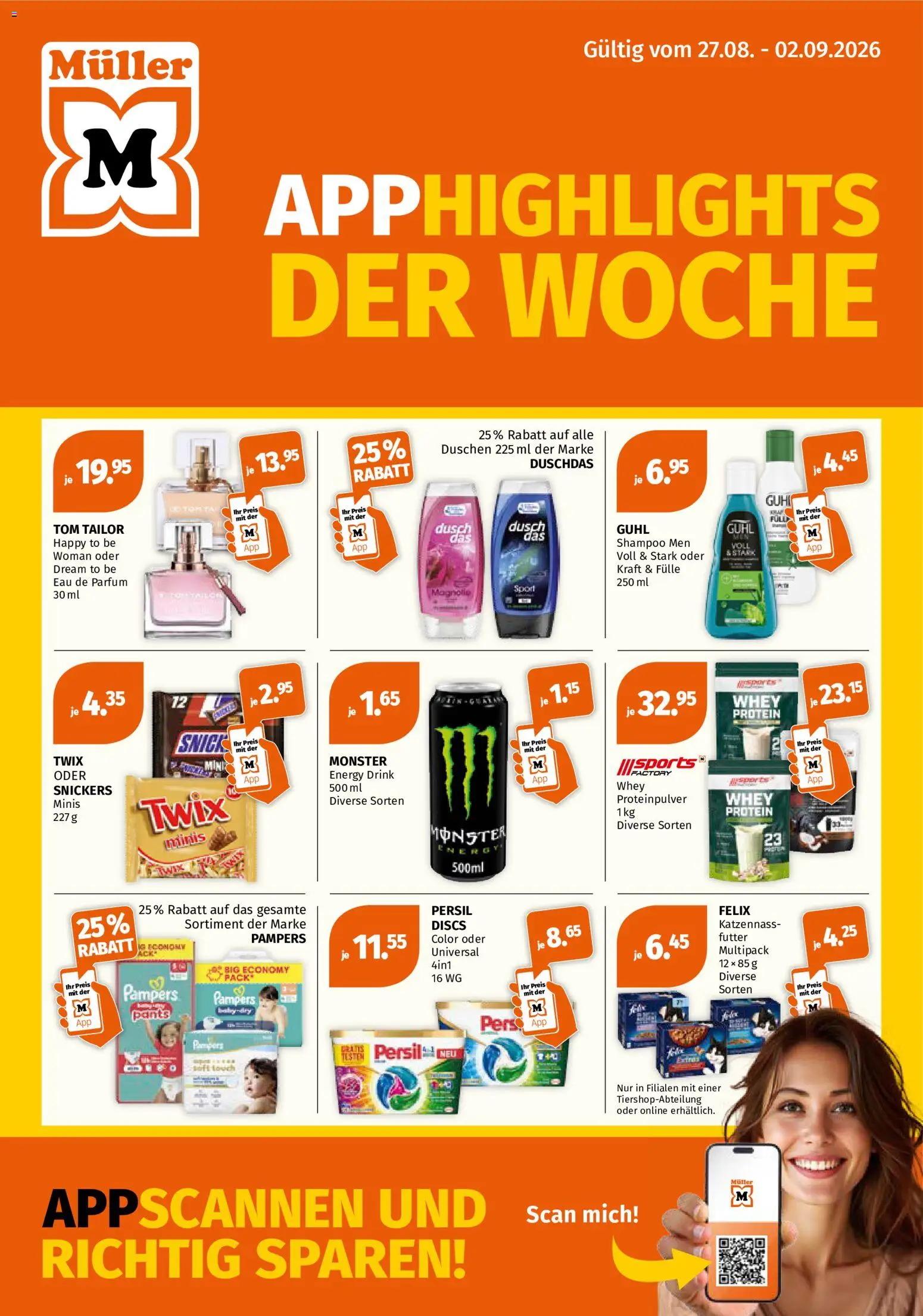 Vorschau des Merkblatts Müller aktionen vom Shop Müller gültig von 27.08.2026 bis 02.09.2026