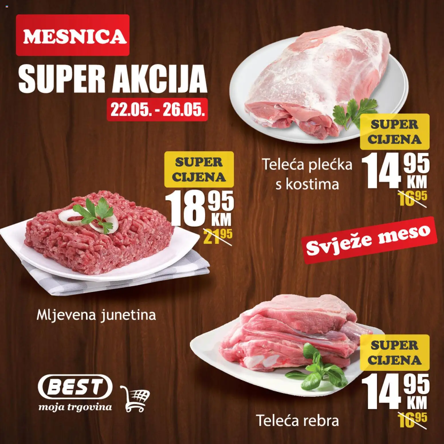 Pregled letka Best super akcija trgovine Best vrijedi od 22.05.2026