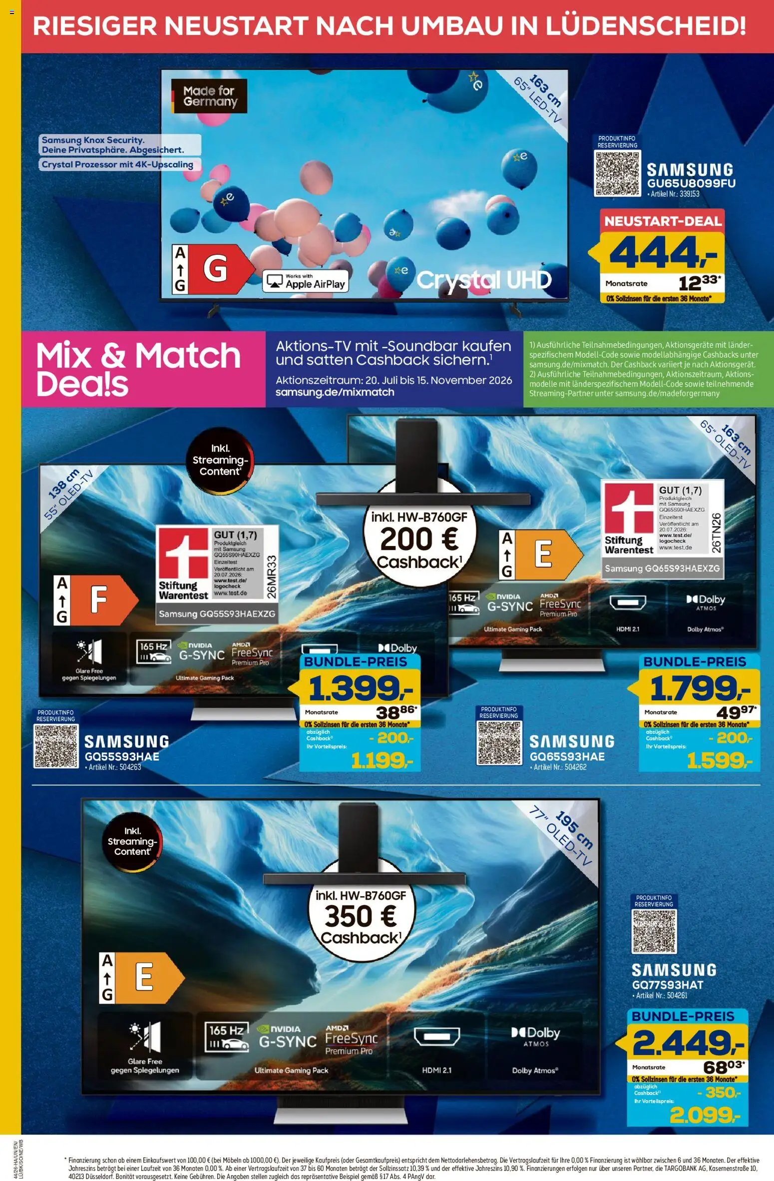 Vorschau von dem Prospekt des Geschäftes Euronics, gültig ab dem 22.10.2026 - Apple, Samsung, Soundbar