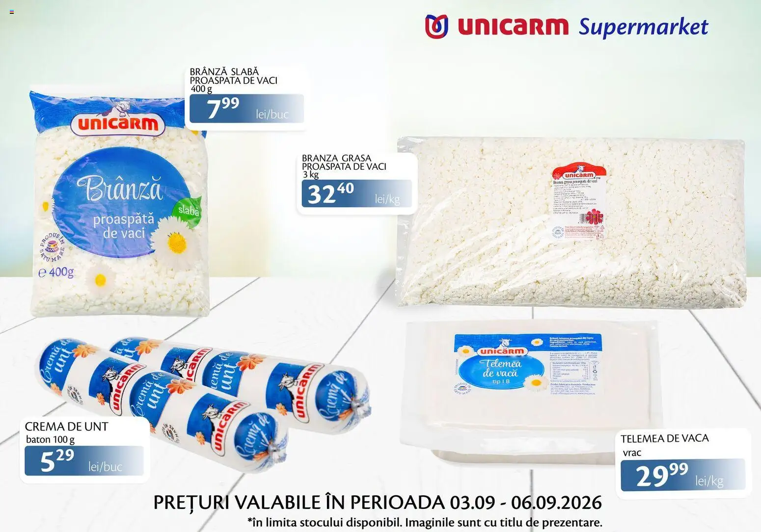 Previzualizarea de cataloage: Unicarm Unicarm Catalog Produse lactate valabil de la 03.09.2026