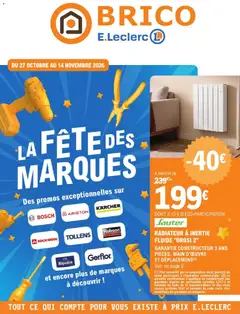 Prévisualisation de Brico E.Leclerc catalogue du magasin Brico E.Leclerc formulaire valide 27/10/2026