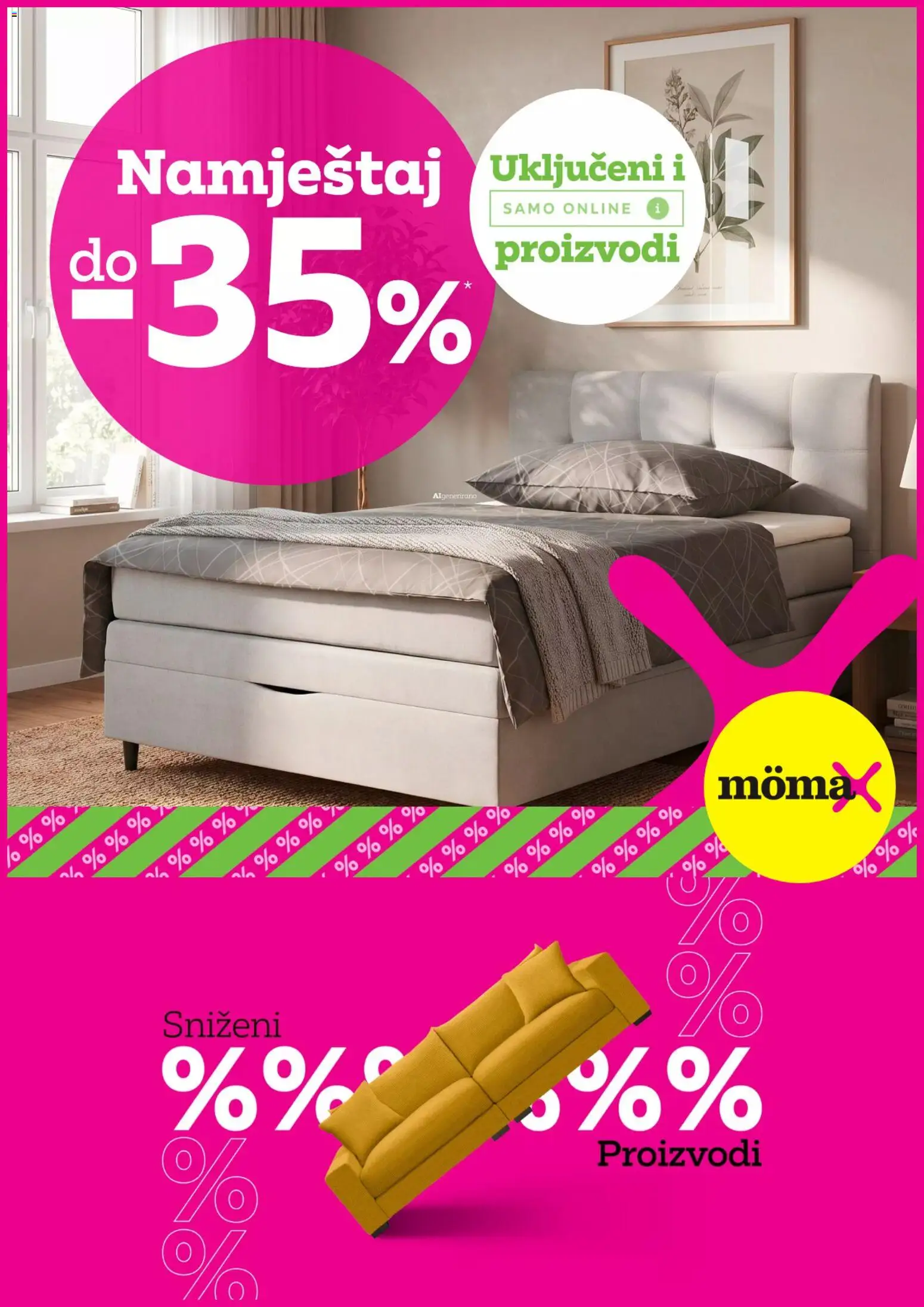 Pregled letka Mömax Katalog trgovine Mömax vrijedi od 18.09.2026