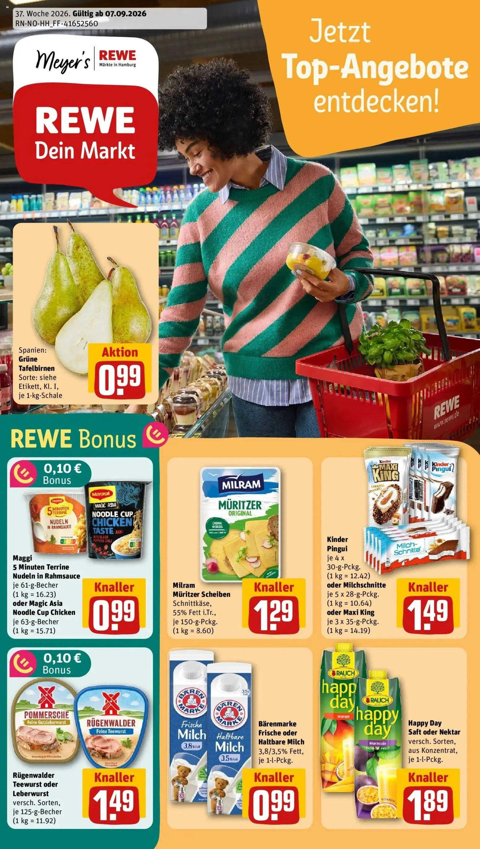 Vorschau von dem Prospekt des Geschäftes Rewe, gültig ab dem 07.09.2026