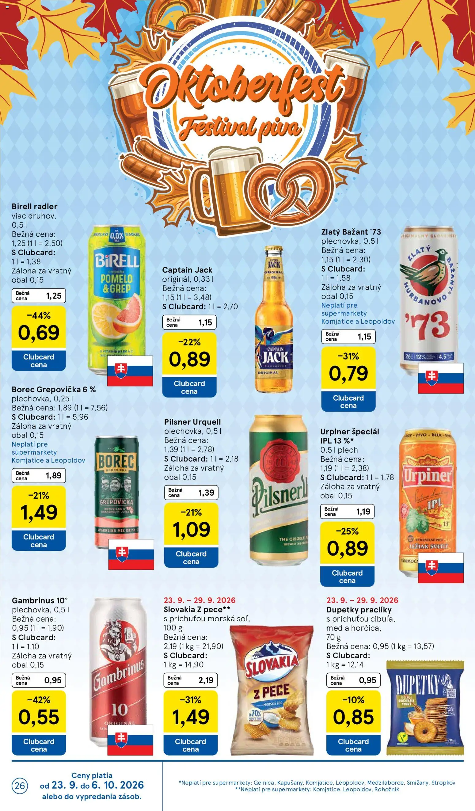 Náhľad Tesco letáku platného od 23.09.2026