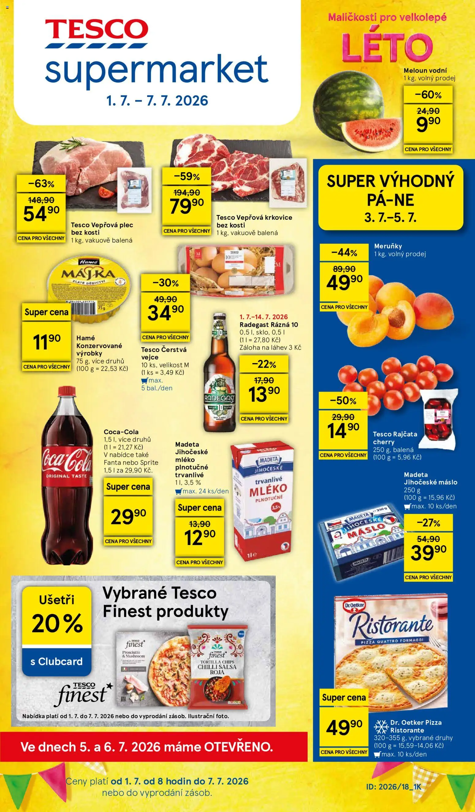 Náhled nabídky: Tesco Tesco leták - Supermarket platný od 01.07.2026