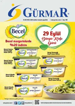 Gürmar Gürmar Katalog 16.09.2026 - Broşürünün önizlemesi