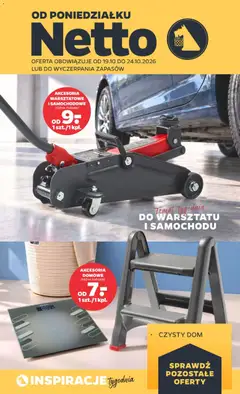 Pogląd gazetki "Netto gazetka od poniedziałku NonFood" ze sklepu Netto ważnej od 19.10.2026