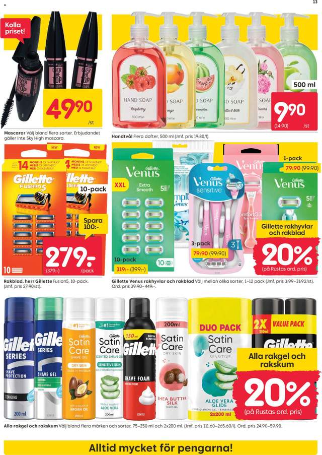 Nytt Rusta reklamblad från 03/08