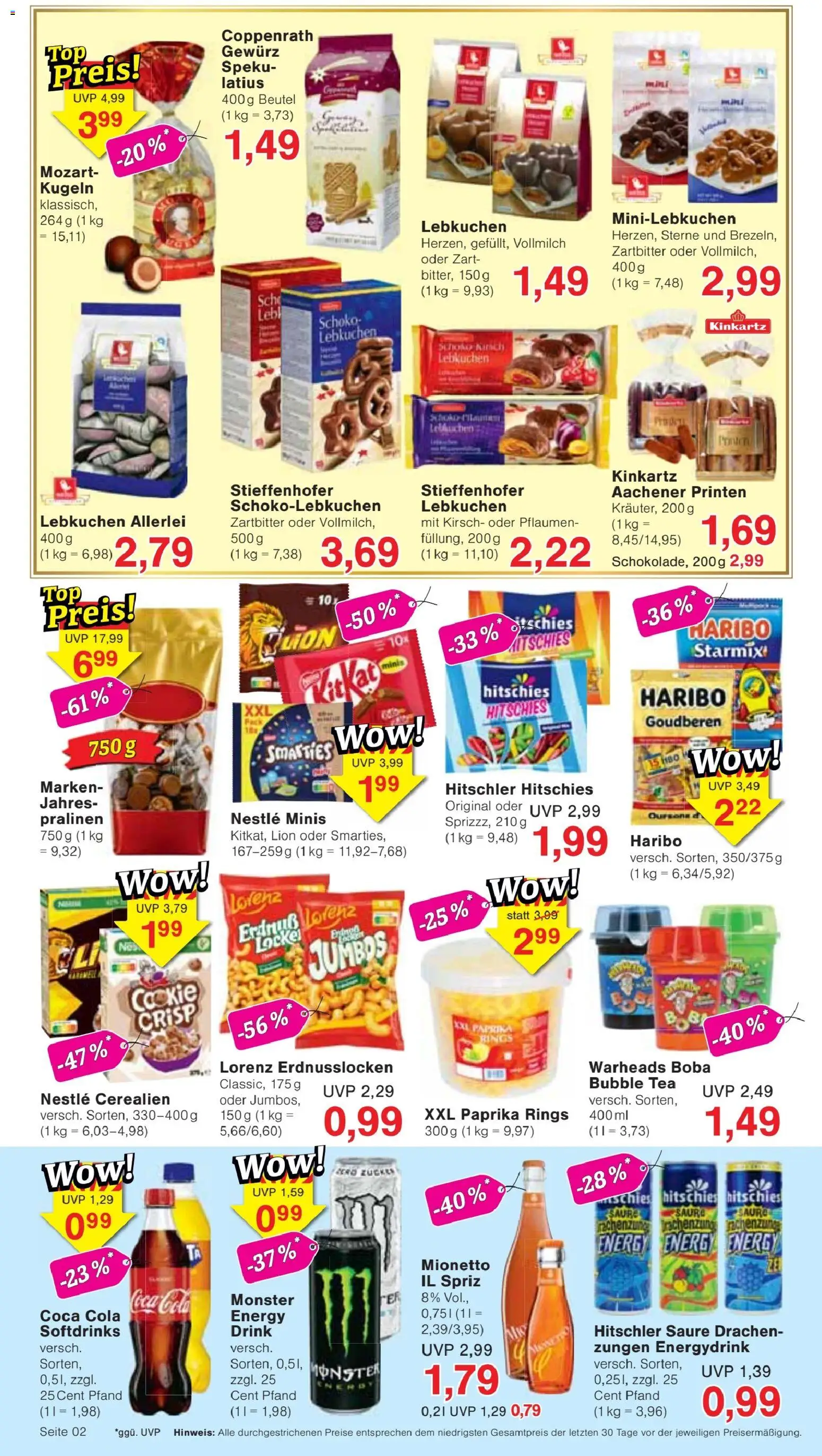 Vorschau von dem Prospekt des Geschäftes Jawoll, gültig ab dem 07.09.2026 - Coca cola, Haribo, Monster, Cola, Pflaumen, Paprika, Zucker, Energy