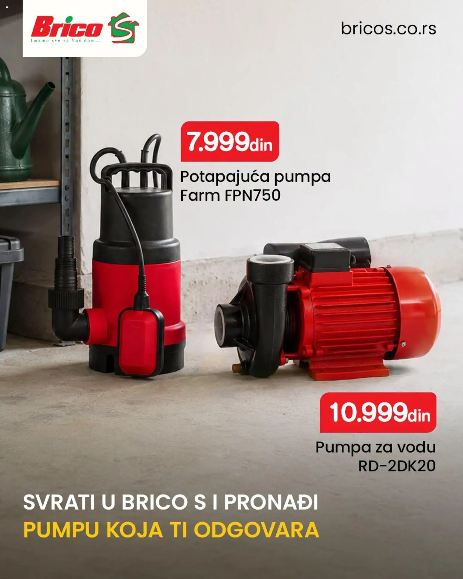 Pregled Brico S kataloga - važi od 03.08.2026